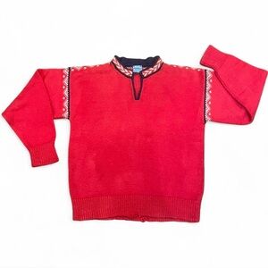 Vintage 1990s Handmade Cotton Sweater Size Small Made in Maine